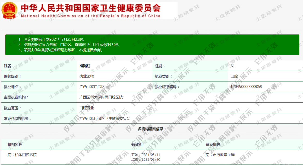 潘錫紅執(zhí)業(yè)信息