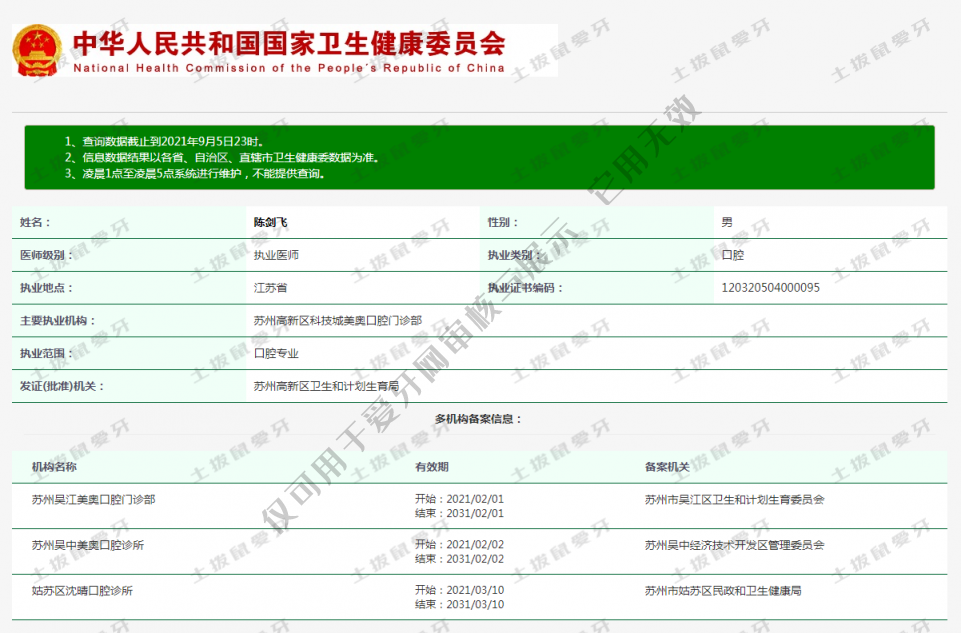陳劍飛執(zhí)業(yè)信息